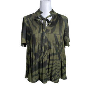 Unisex Lauren Ralph Lauren - Lühikeste käistega pluus, suurus 38 - Roheline (1)