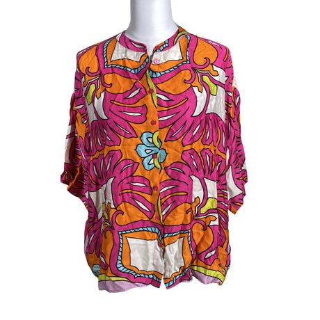 Unisex Milano Italy - Lühikeste käistega pluus, suurus 38 - Roosa ()
