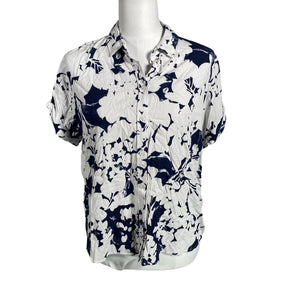 Unisex Samsoe&Samsoe - Lühikeste käistega pluus, suurus 38 - Sinine (1)