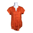 Unisex Jackpot - Lühikeste käistega pluus, suurus 40 - Oranž ()