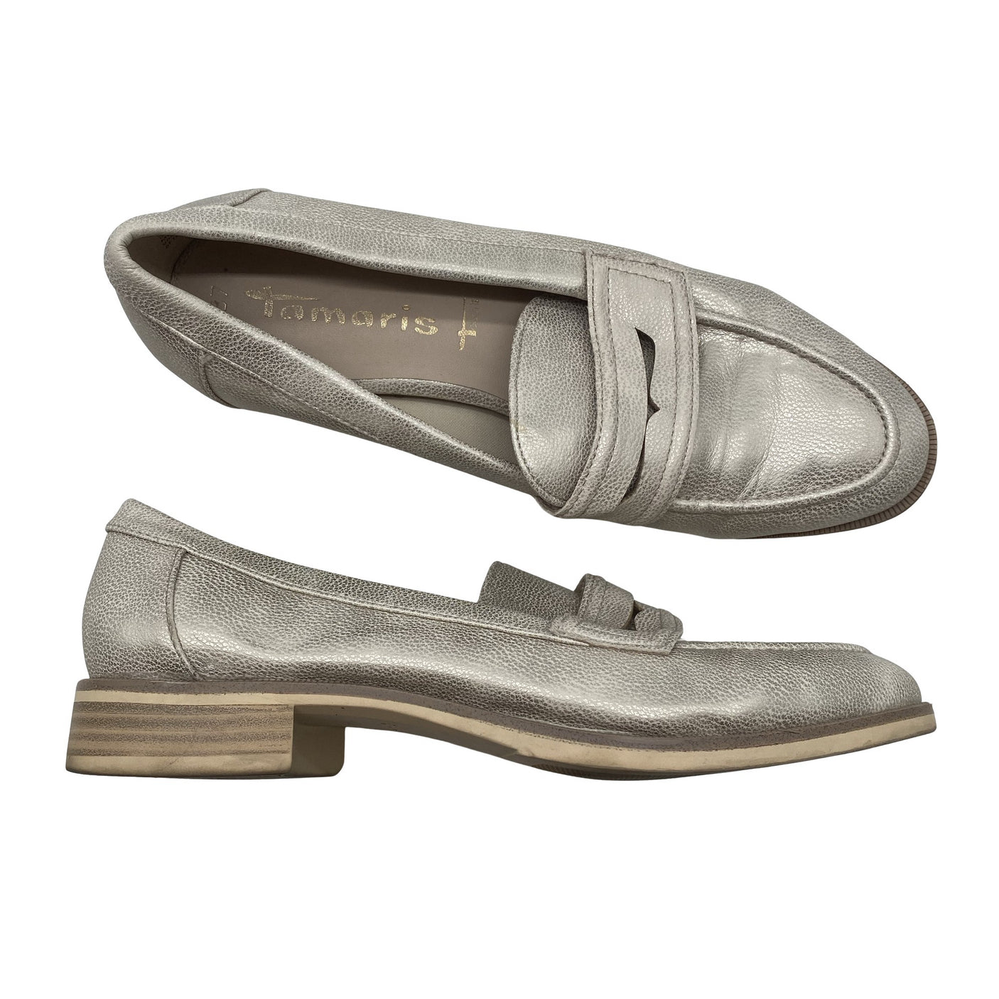 Unisex Tamaris - Mokassiinid, suurus 37 - Hõbe (1)