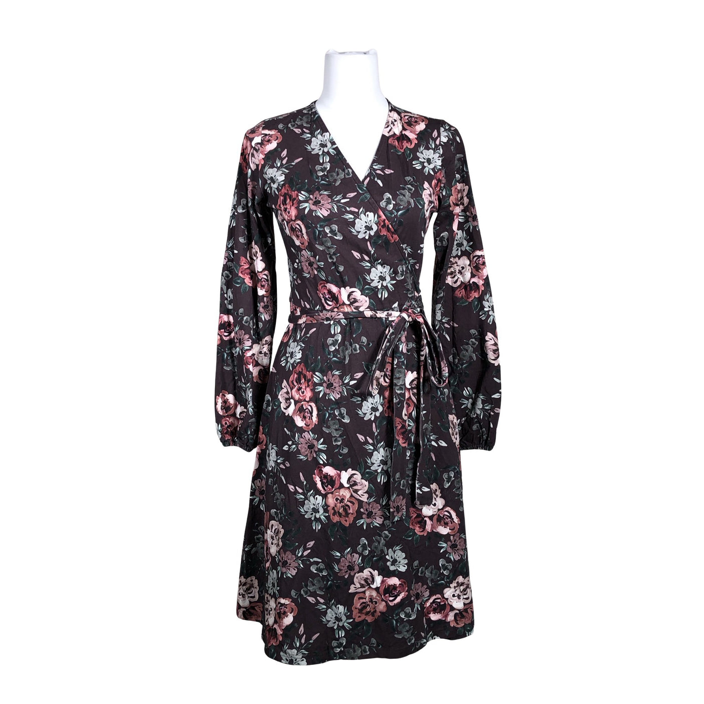 Unisex Versonpuoti - Trikotaažist kleit, suurus 36 - Veinipunane (1)