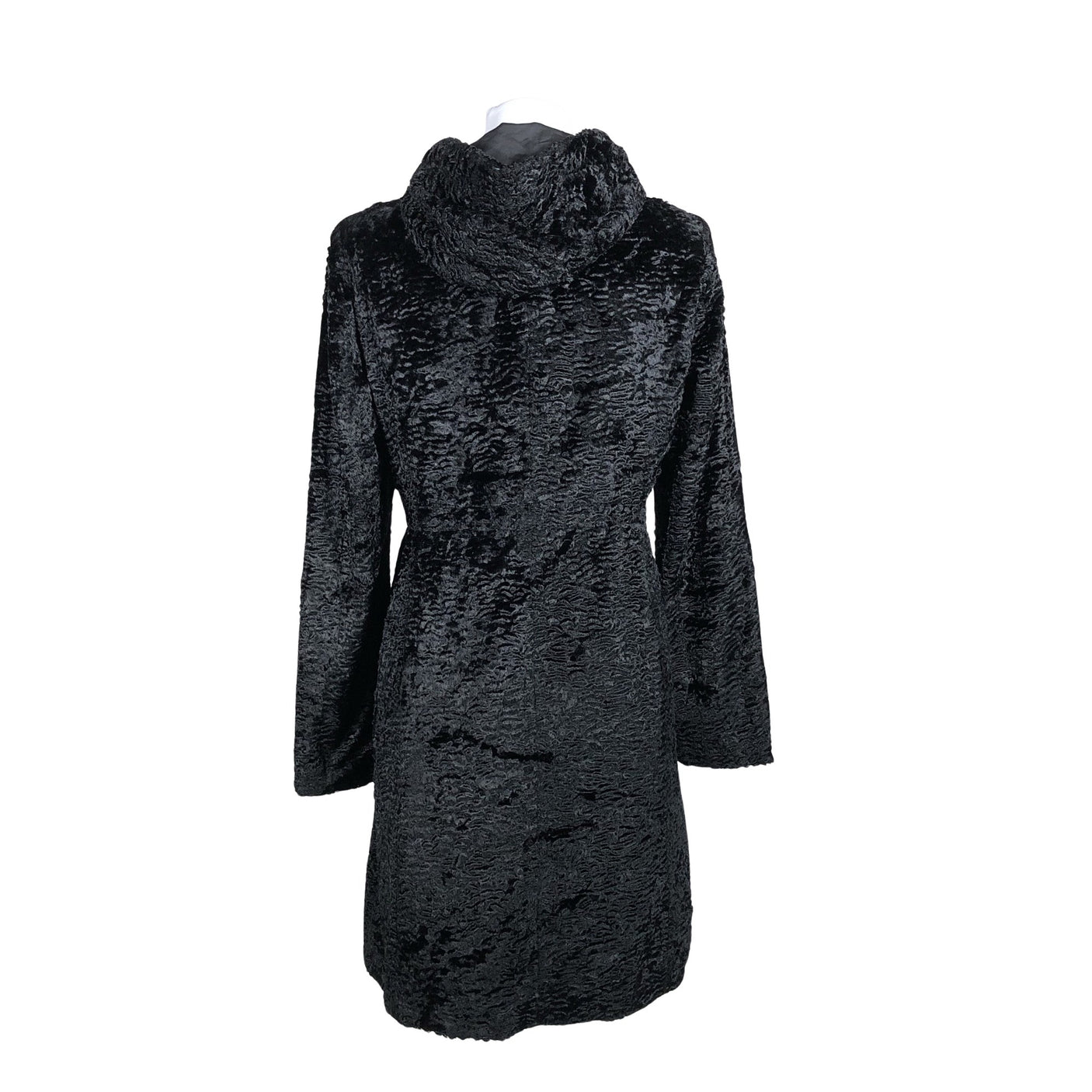Unisex White Label - Kunstkarusnahast mantel, suurus 36 - Must (3)