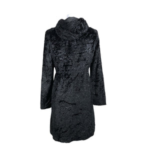 Unisex White Label - Kunstkarusnahast mantel, suurus 36 - Must (3)