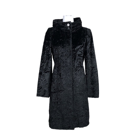 Unisex White Label - Kunstkarusnahast mantel, suurus 36 - Must ()