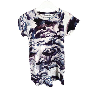 Unisex Mini Rodini - Trikotaažist kleit, suurus 116 - 122 - Valge (1)