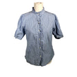 Unisex Holly & Whyte by Lindex - Lühikeste käistega pluus, suurus 40 - Sinine ()