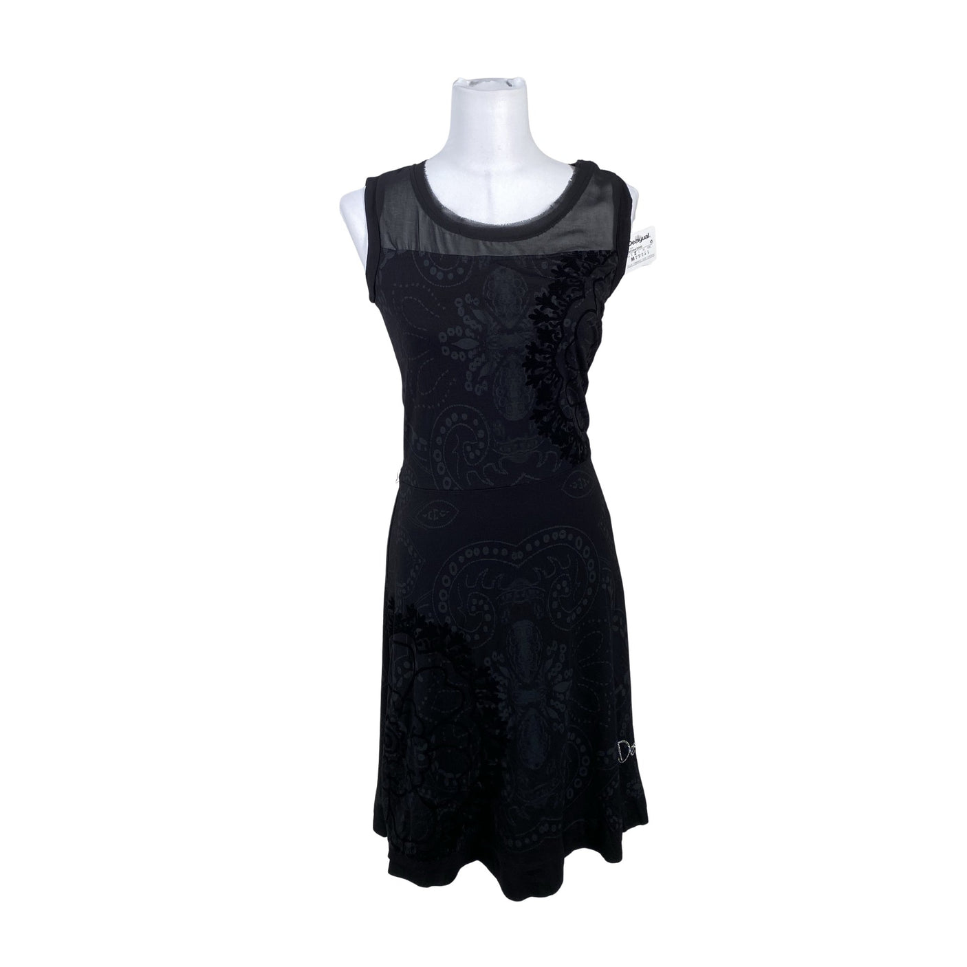 Unisex Desigual - Trikotaažist kleit, suurus 38 - Must (1)