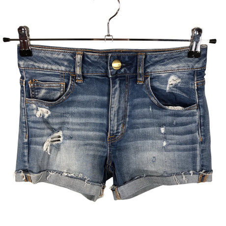 Unisex American Eagle Outfitters - Teksast lühikesed püksid, suurus 34 - Sinine ()