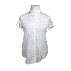 Unisex Benetton - Lühikeste käistega pluus, suurus 42 - Valge (1)