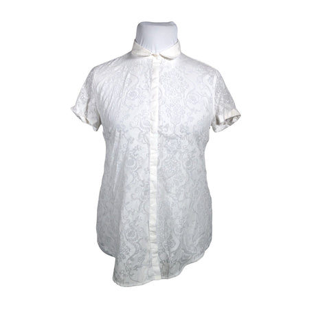 Unisex Benetton - Lühikeste käistega pluus, suurus 42 - Valge ()