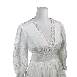 Unisex By Malina - Mitteveniv kleit, suurus 40 - Valge (3)