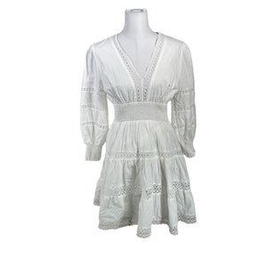 Unisex By Malina - Mitteveniv kleit, suurus 40 - Valge (1)
