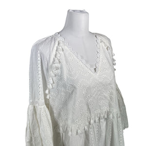 Unisex By Malina - Mitteveniv kleit, suurus 40 - Valge (3)