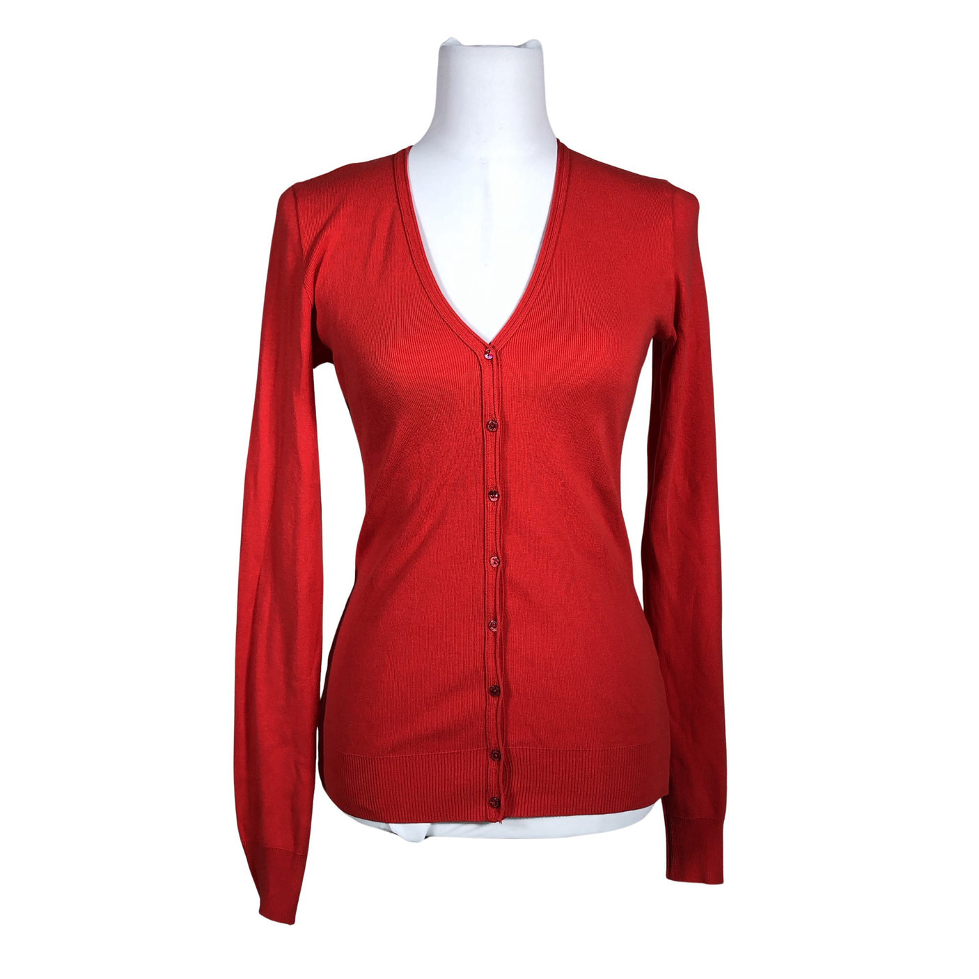 Unisex Benetton - Kardigan, suurus 38 - Punane (1)