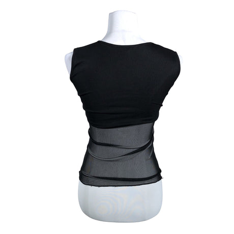 Unisex Mim - Lühikeste käistega pluus, suurus 36 - Must (2)
