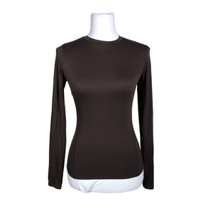Unisex Lululemon - Spordisärk, pikad käised, suurus 34 - Pruun (1)