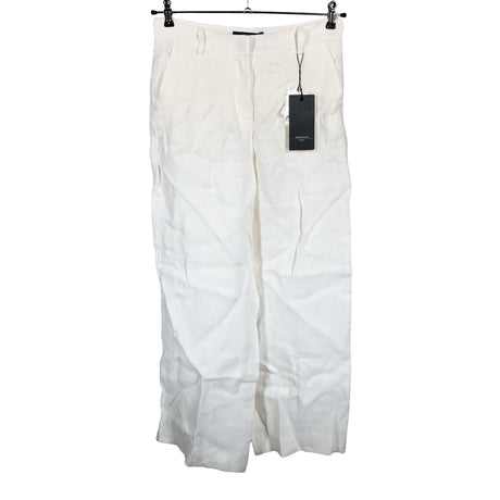 Unisex Weekend by MaxMara - Mittevenivad püksid, suurus 36 - Valge ()