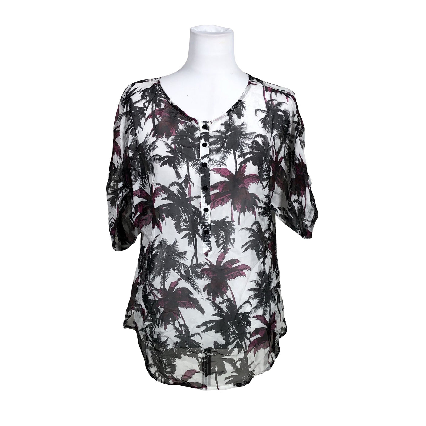 Unisex Philosophy Blues Original - Lühikeste käistega pluus, suurus Ei kokoa - Valge (1)