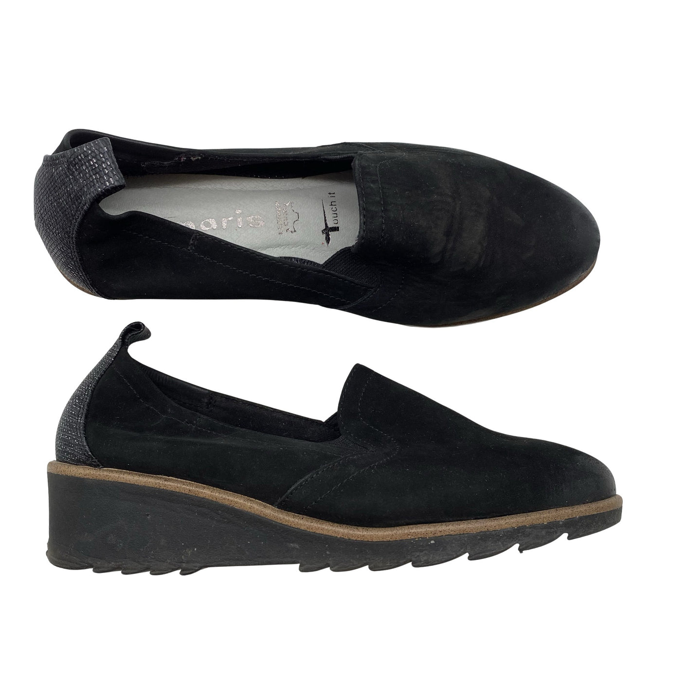 Unisex Tamaris - Kiilkontsaga kingad, suurus 36 - Must (1)