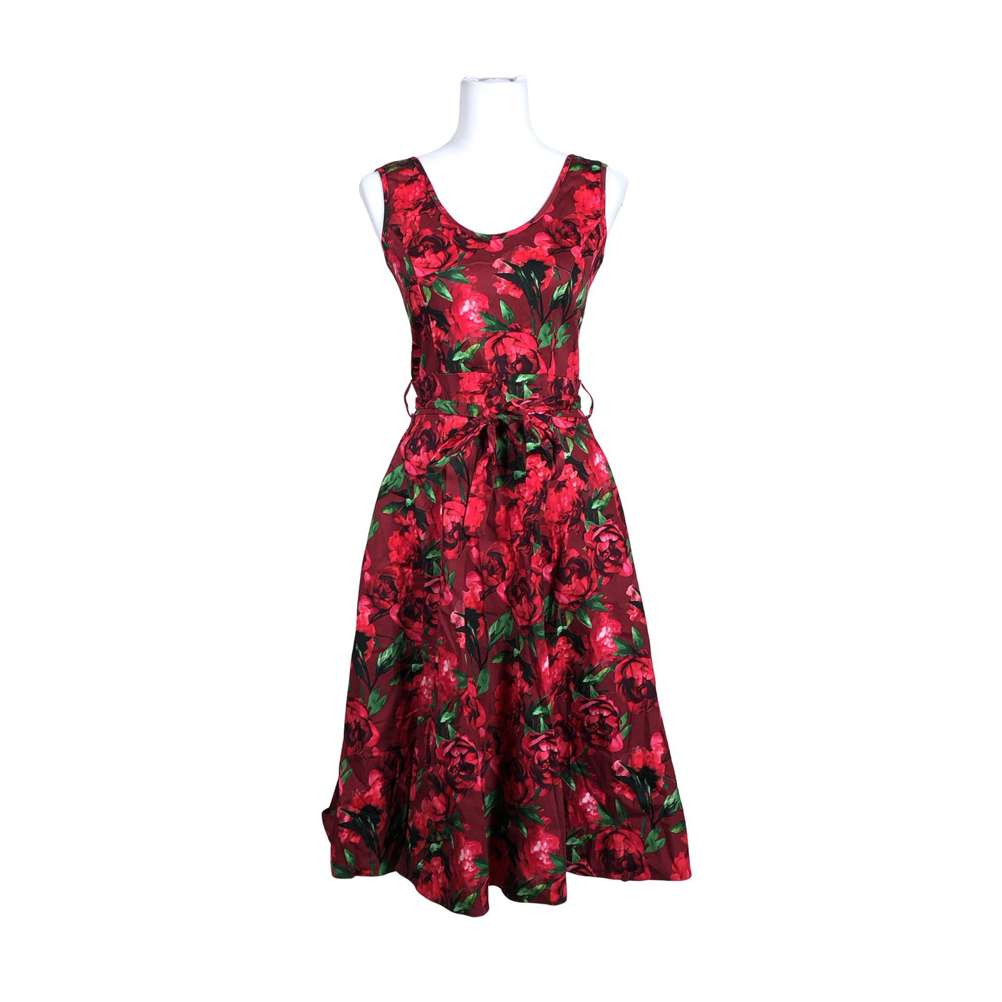 Unisex Lady Vintage - Mitteveniv kleit, suurus 38 - Punane (1)
