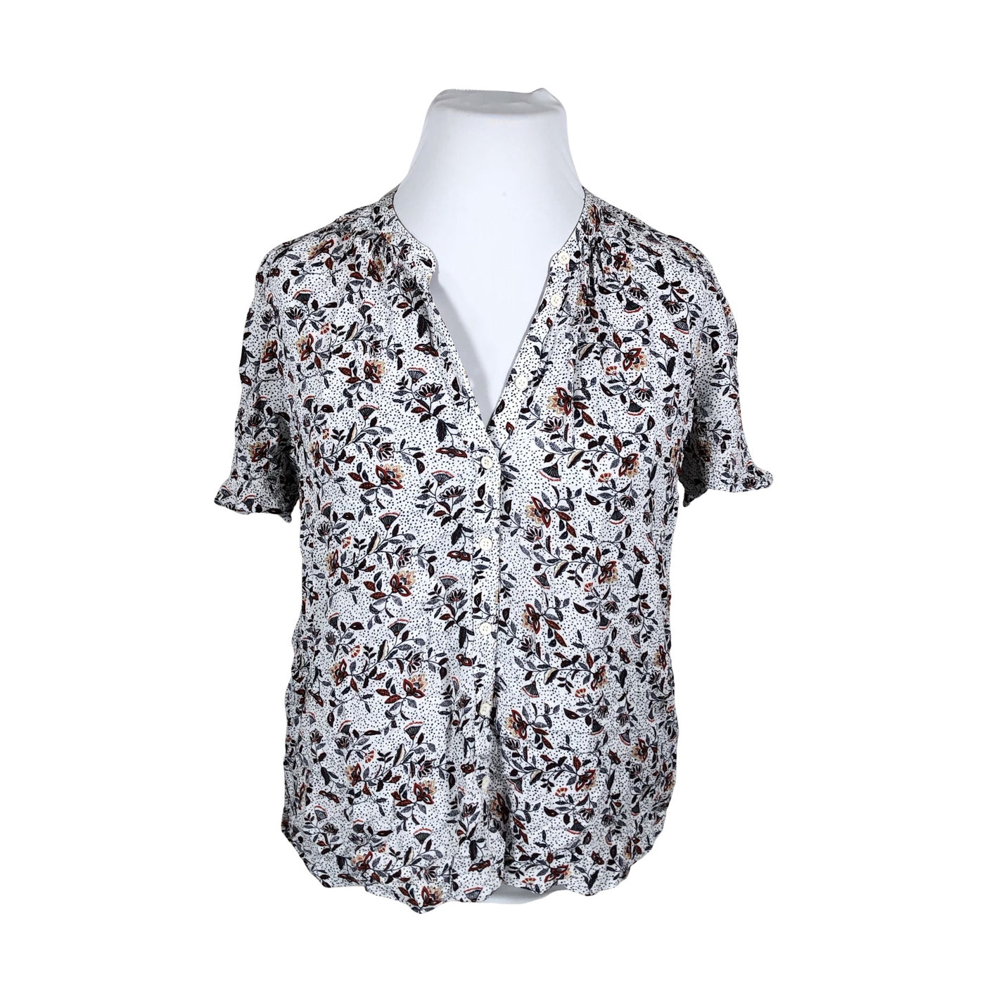 Unisex EDC by Esprit - Lühikeste käistega pluus, suurus 42 - Valge (1)