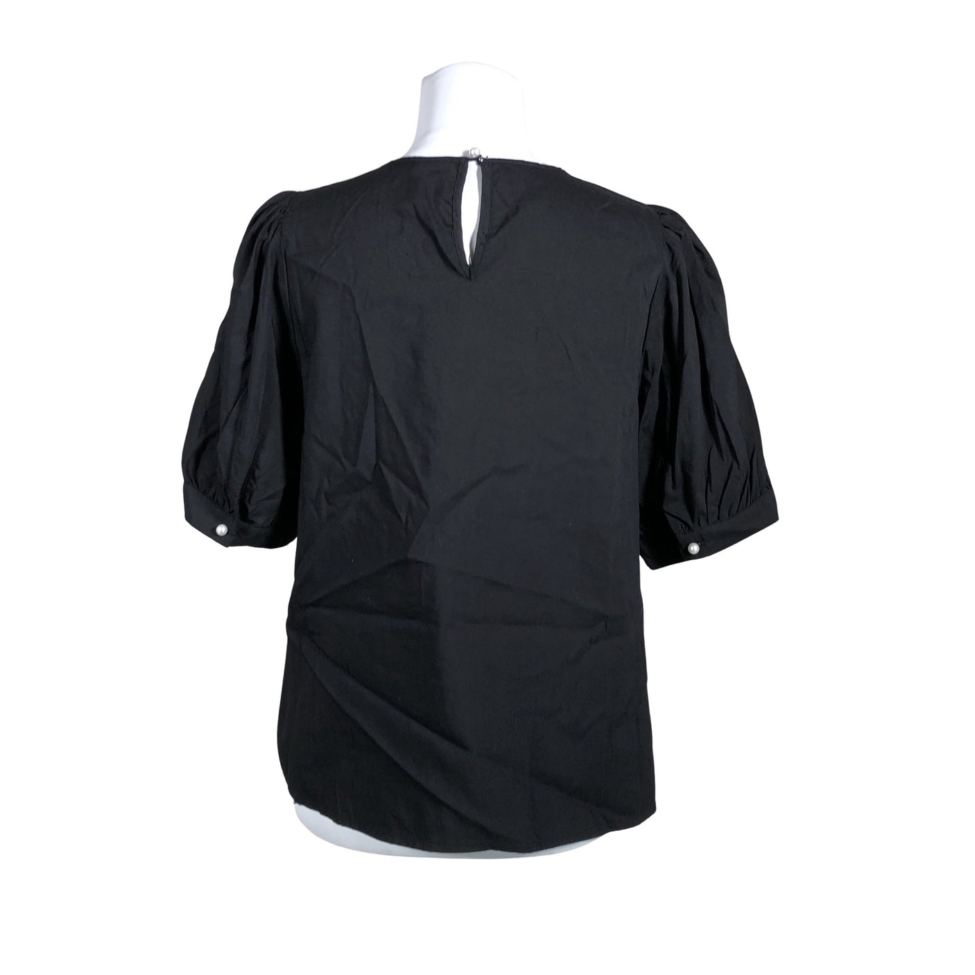 Unisex In Front - Lühikeste käistega pluus, suurus 38 - Must (2)