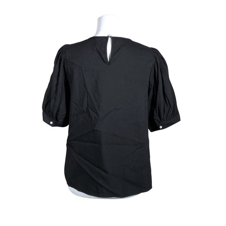 Unisex In Front - Lühikeste käistega pluus, suurus 38 - Must (2)