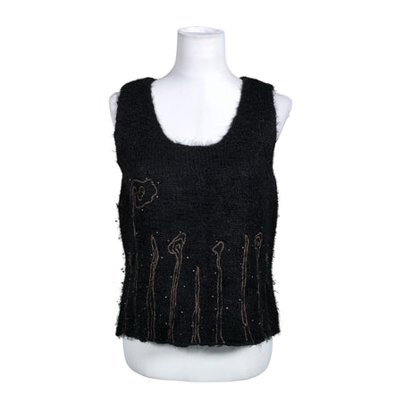 Unisex Noa Noa - Kootud vest, suurus 40 - Must ()