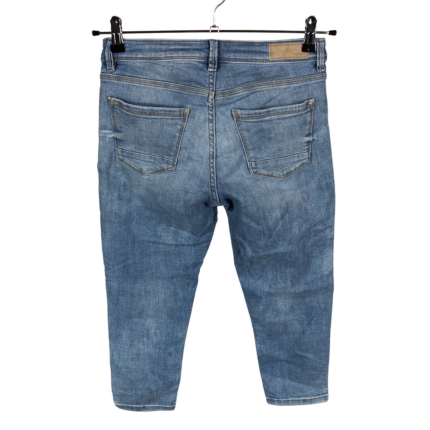 Unisex Esprit - Teksast poolpikad püksid, suurus W26 - Helesinine (2)