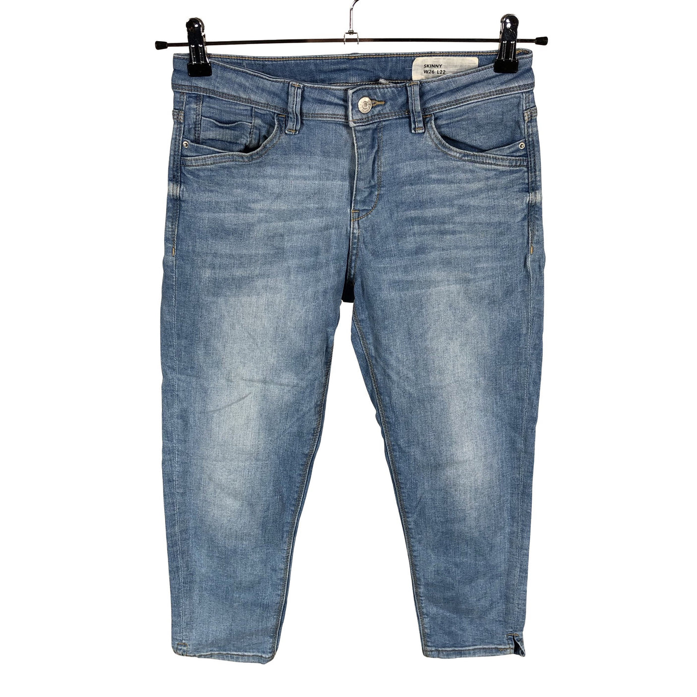 Unisex Esprit - Teksast poolpikad püksid, suurus W26 - Helesinine (1)