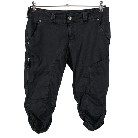 Unisex Zizzi - Teksast poolpikad püksid, suurus 42 - Must ()