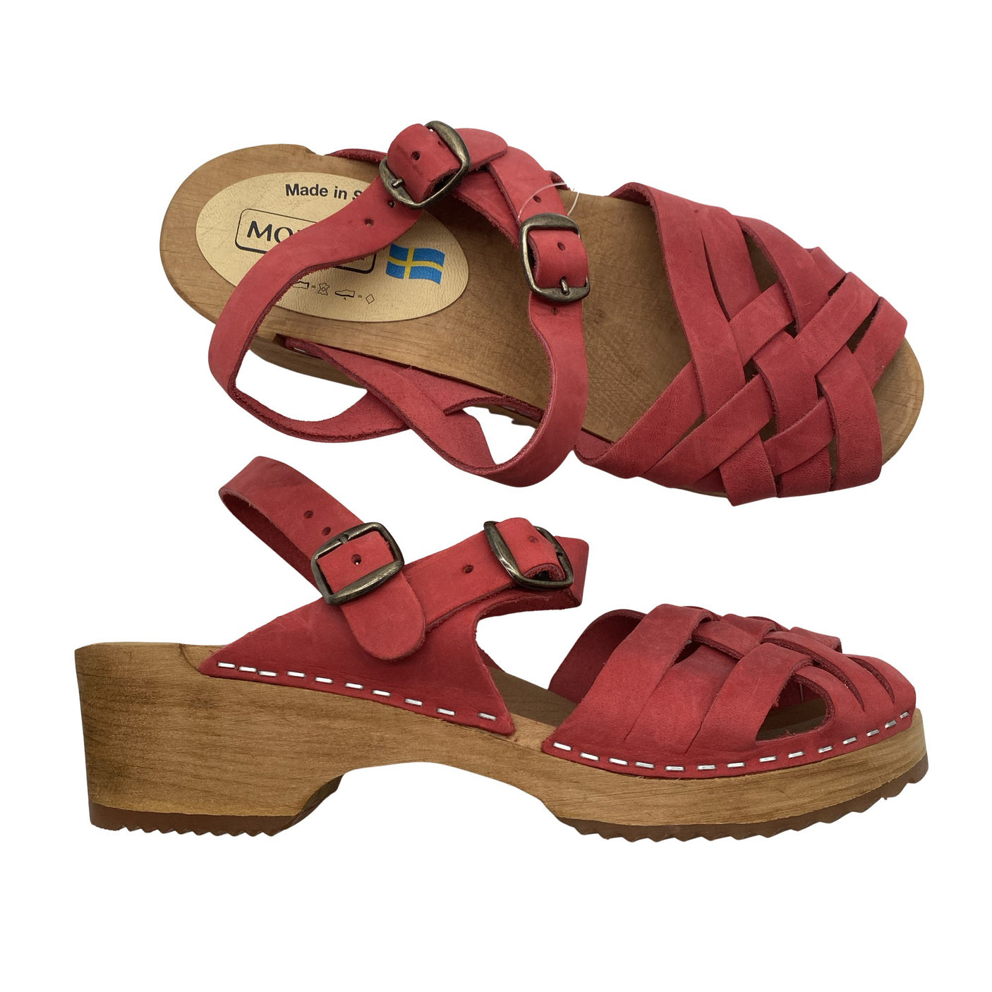 Unisex Moheda - Kontsaga rihmikud, suurus 39 - Punane (1)