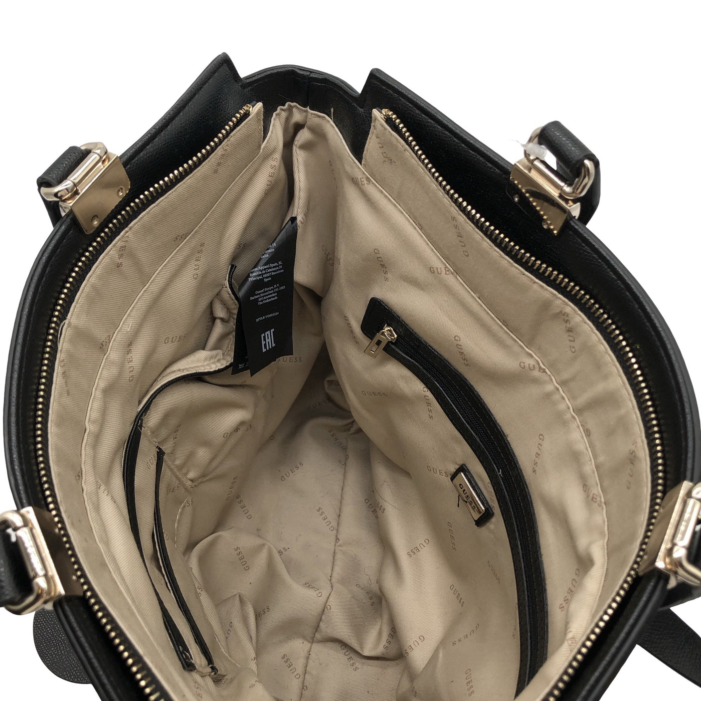 Unisex Guess - Käekott, suurus Maxi - Must (2)