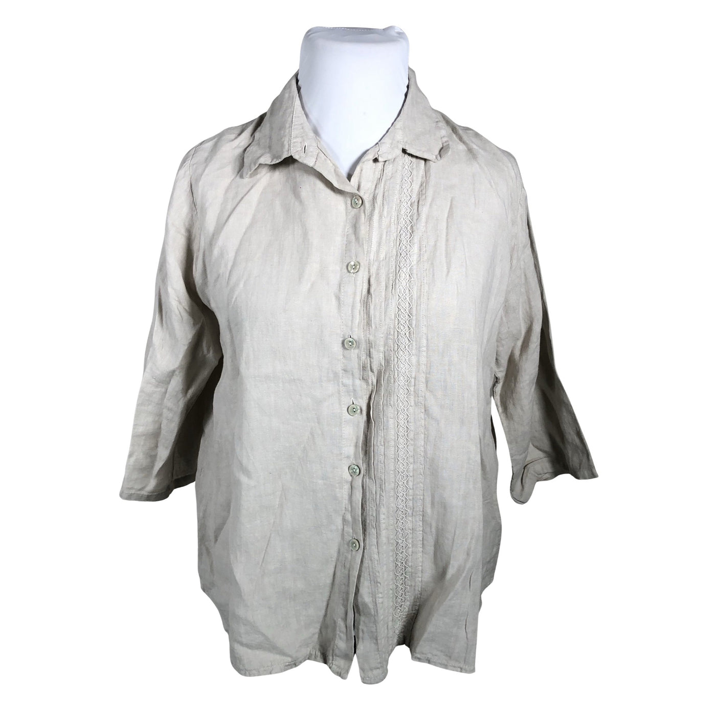 Unisex Puro Lino - Pluus, suurus 46 - Beige (1)