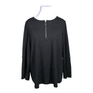 Unisex Zizzi - Kootud tuunika, suurus 46 - Must (1)