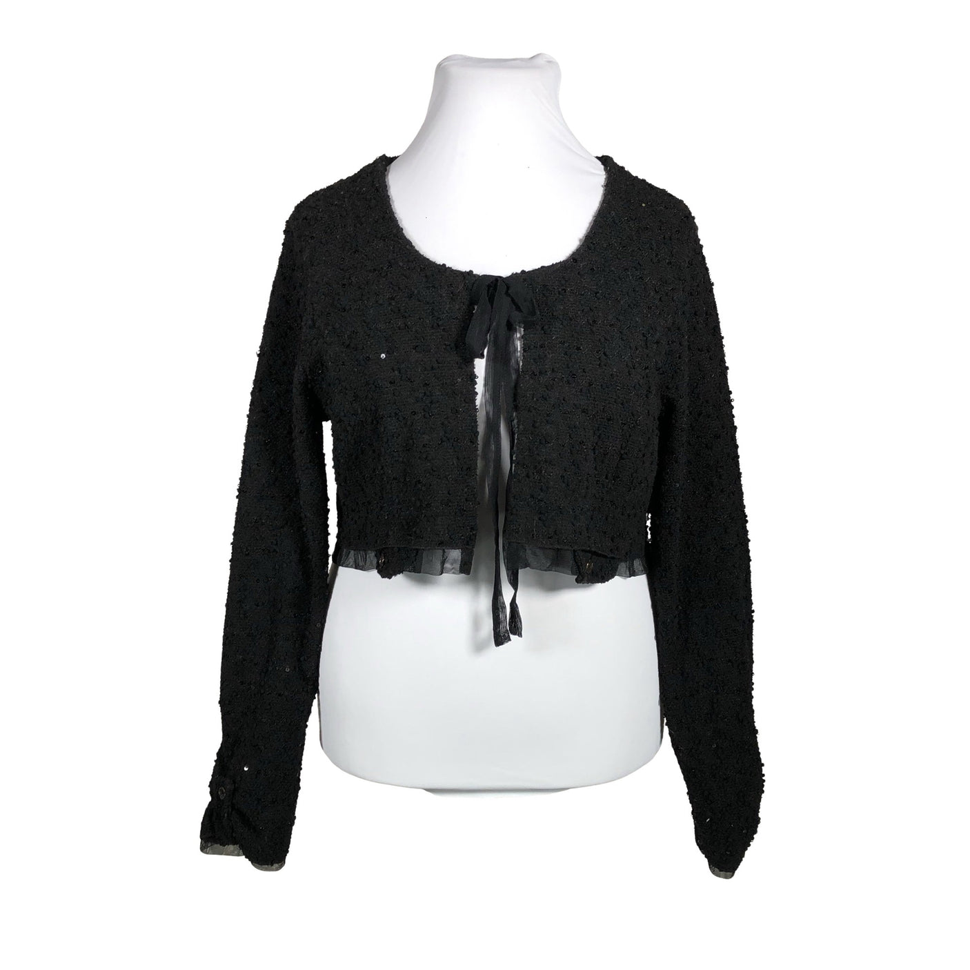 Unisex ME - Kootud boolero, suurus 42 - Must (1)