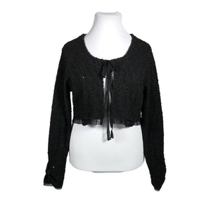 Unisex ME - Kootud boolero, suurus 42 - Must (1)