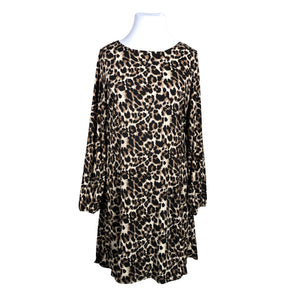 Unisex Cream - Trikotaažist kleit, suurus 44 - Beige (1)