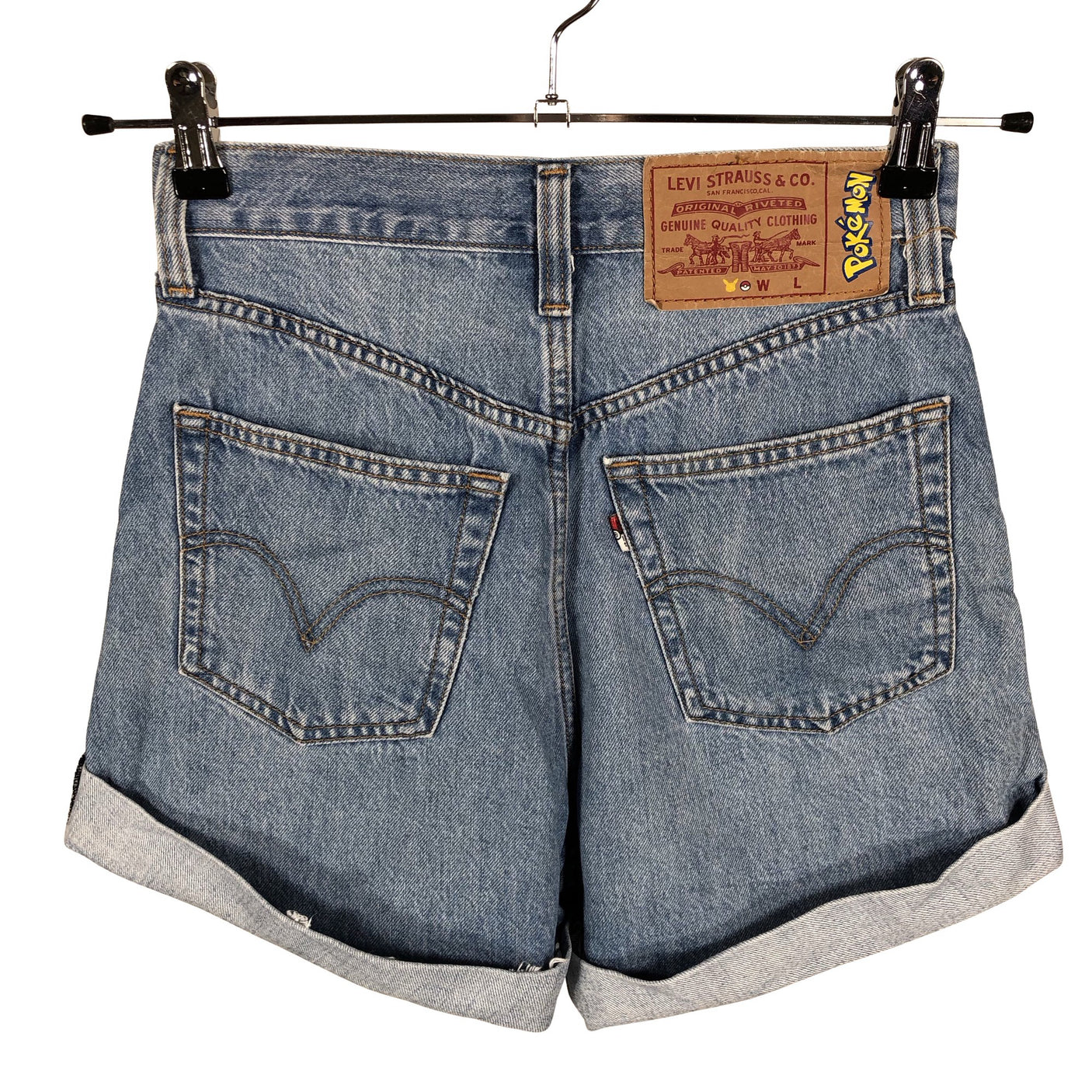 Unisex Levi's - Teksast lühikesed püksid, suurus W25 - Helesinine (2)