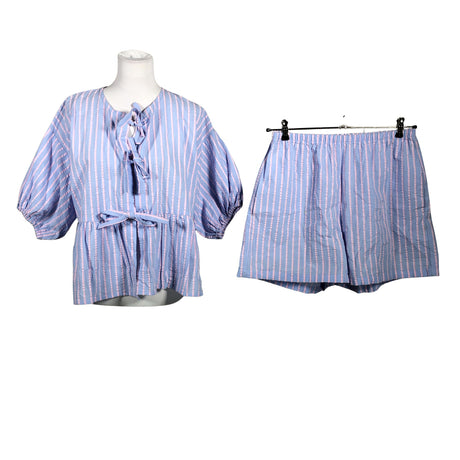 Unisex Gauhar - Lühikeste käistega pluus, suurus 40 - Helesinine ()