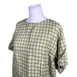 Unisex Samuji - Lühikeste käistega pluus, suurus 40 - Roheline (2)