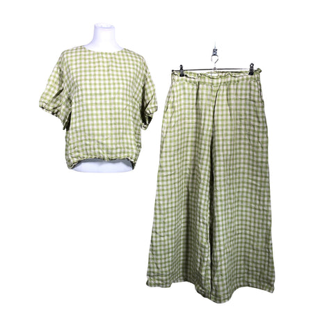 Unisex Samuji - Lühikeste käistega pluus, suurus 40 - Roheline ()