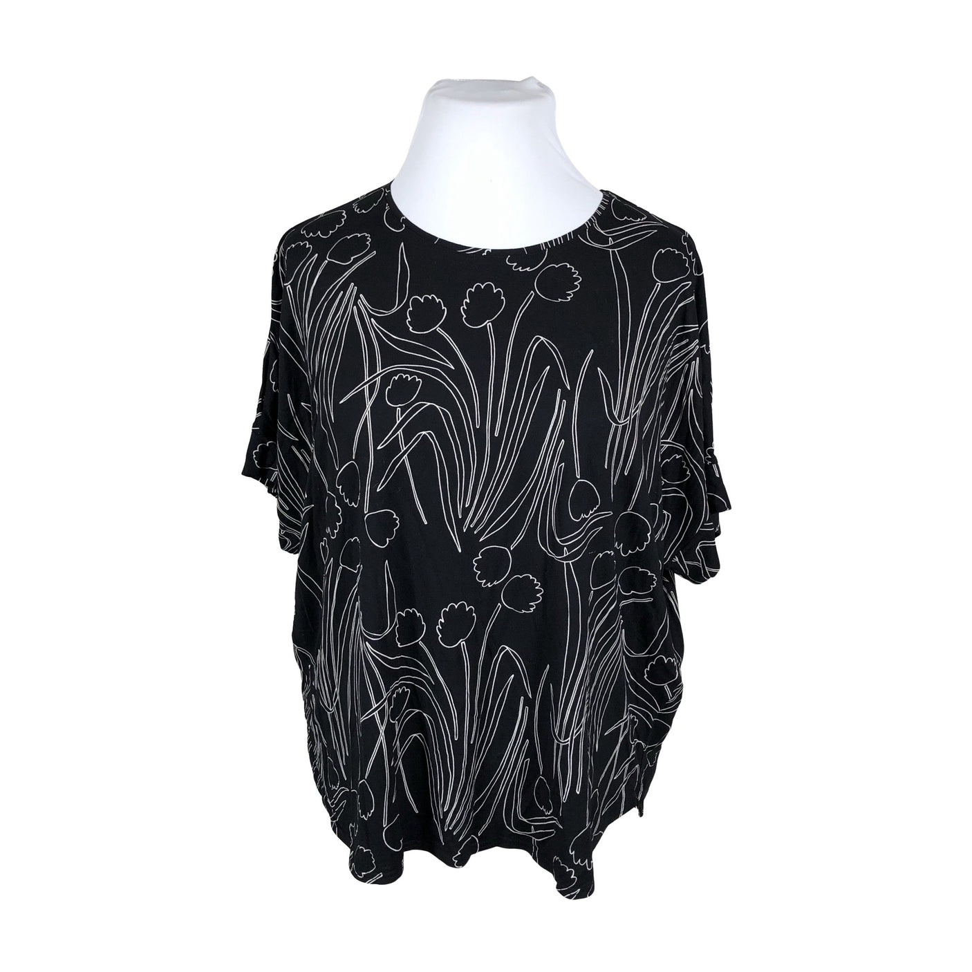 Unisex Nanso - T-särk, suurus 44 - Must (1)
