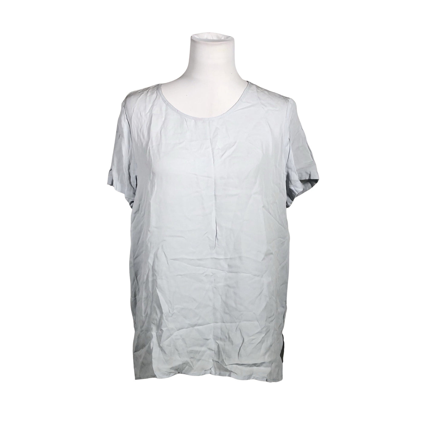 Unisex Andiata - Lühikeste käistega pluus, suurus 40 - Helesinine (1)