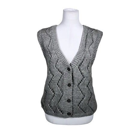 Unisex Handmade - Kootud vest, suurus 38 - Hall ()