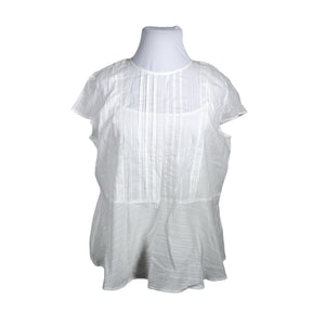 Unisex Esprit - Lühikeste käistega pluus, suurus 46 - Valge (1)