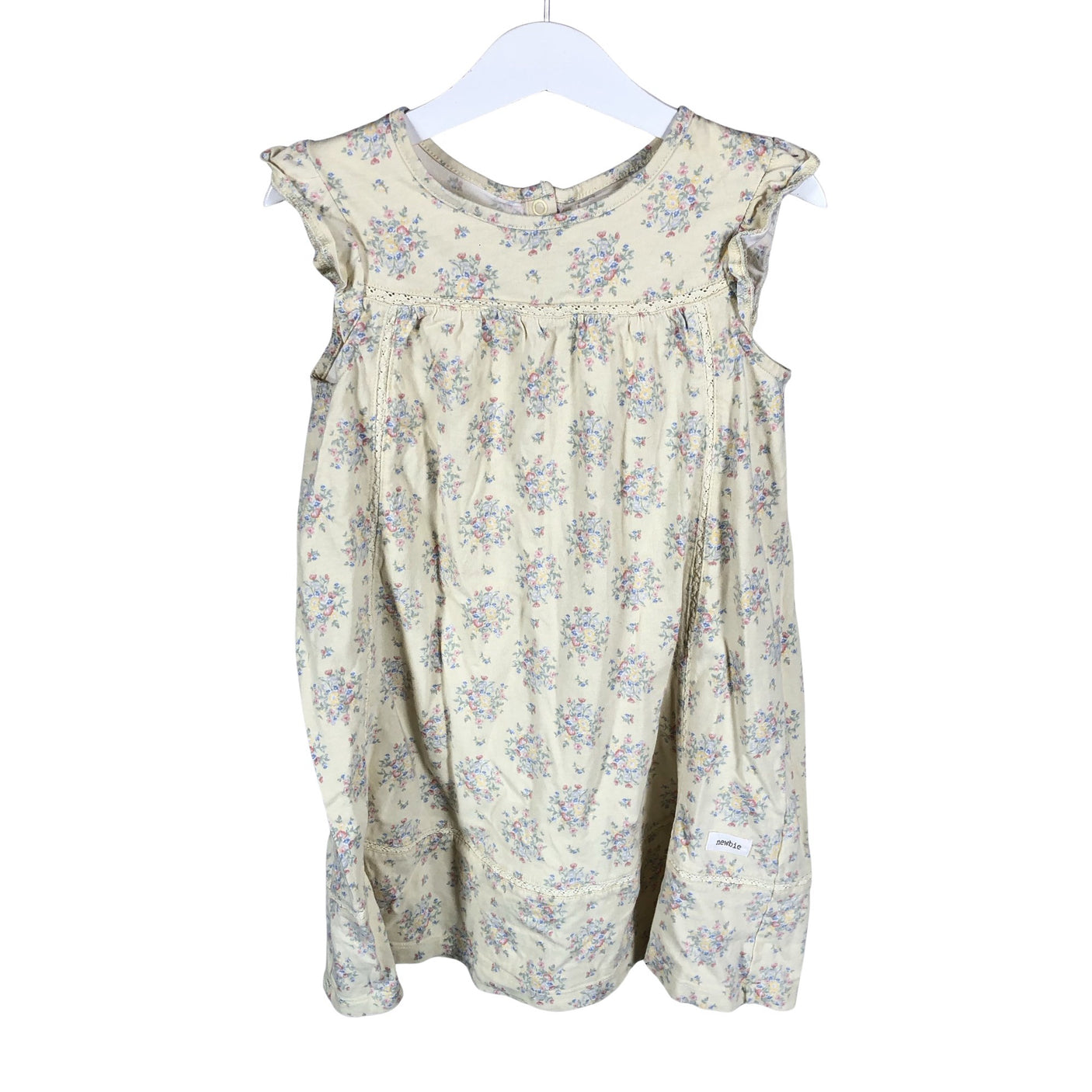 Unisex Newbie - Trikotaažist kleit, suurus 116 - 122 - Kollane (1)