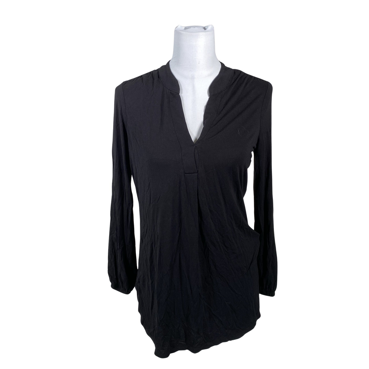 Unisex Happy Holly - Trikotaažist pluus, suurus 38 - Must (1)