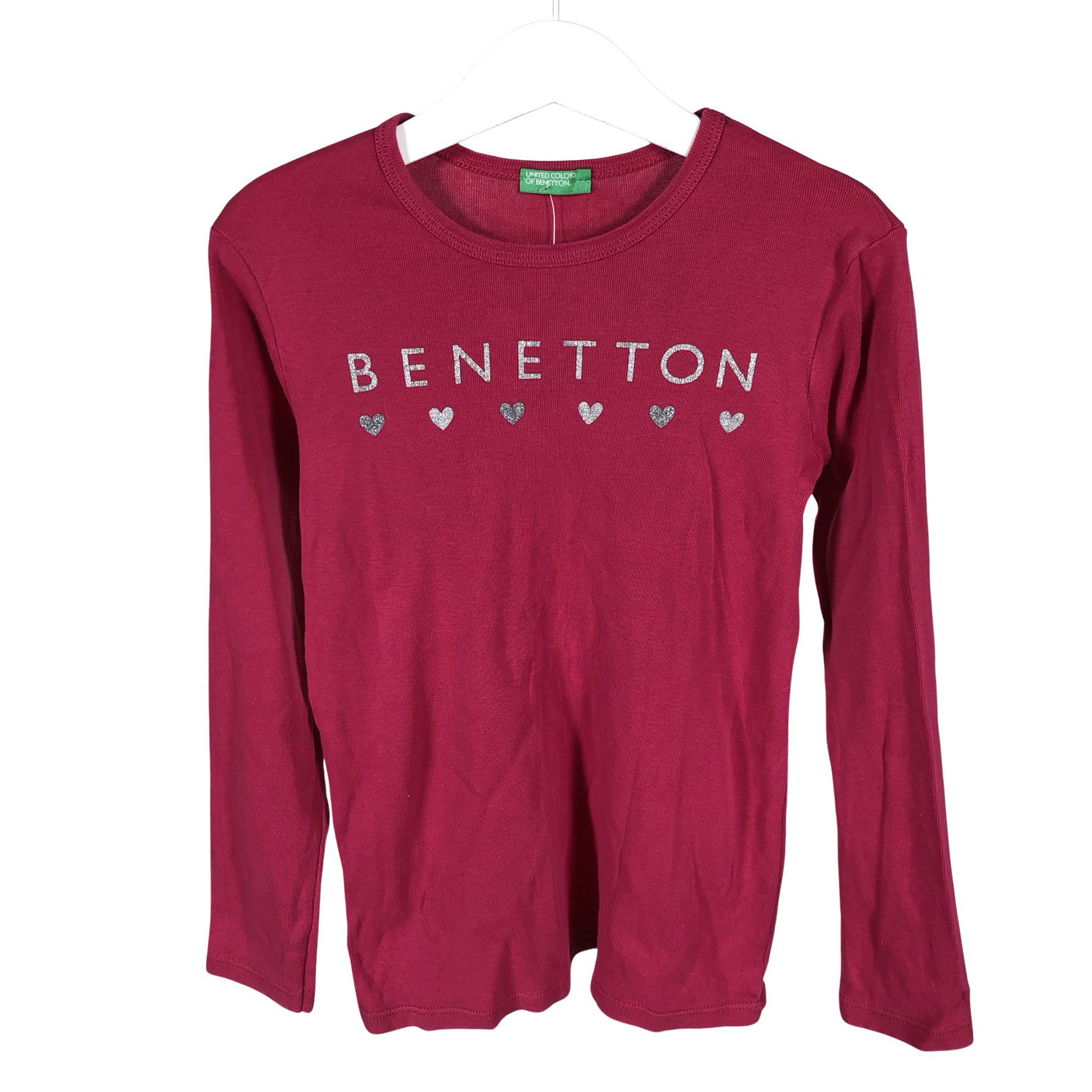 Unisex Benetton - Trikotaažist pluus, suurus 122 - 128 - Roosa (1)